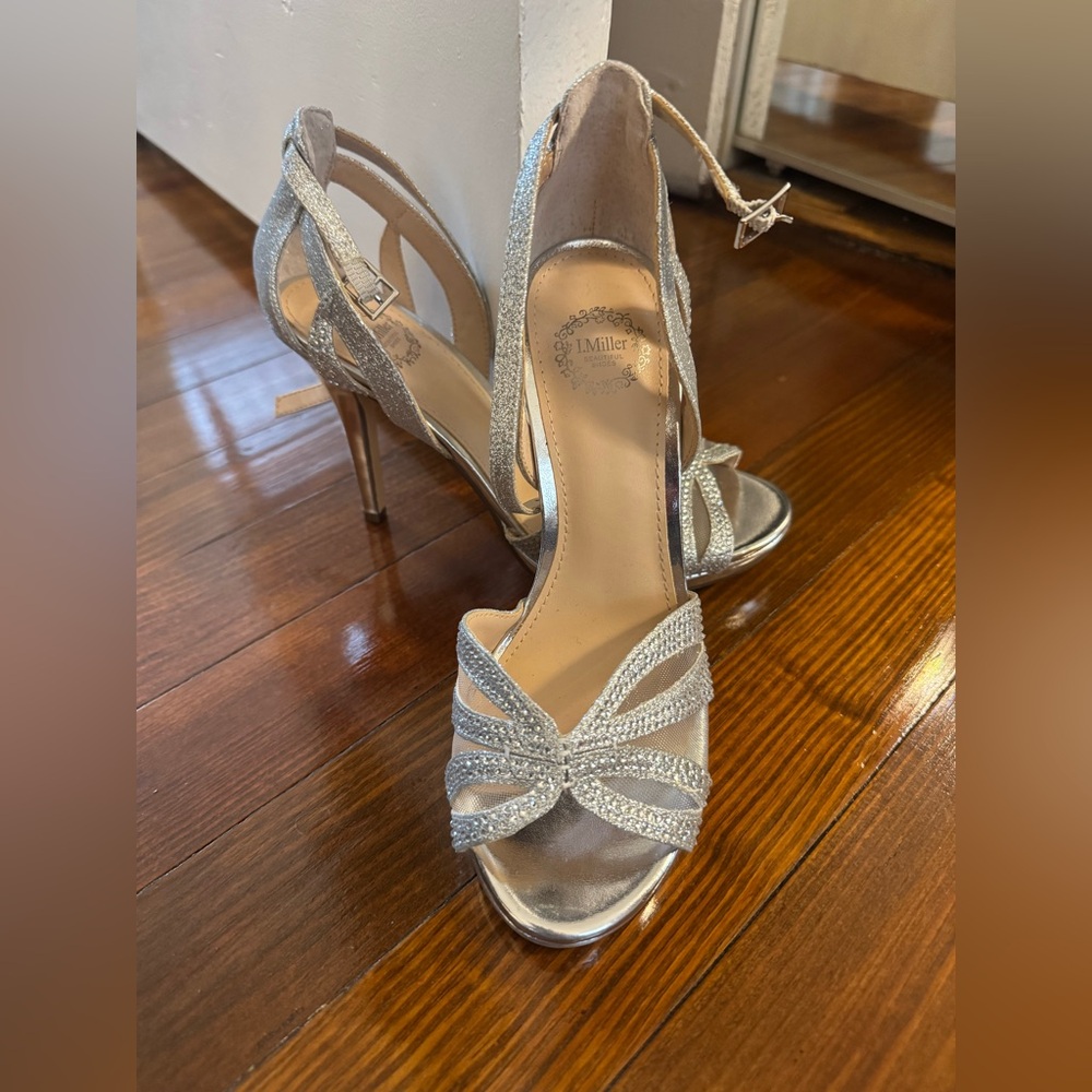 I. Miller silver heels